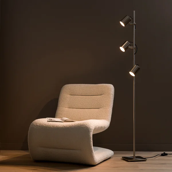 Am.pm Spot-stehlampe Girevole, Finish Nickel Satiniert