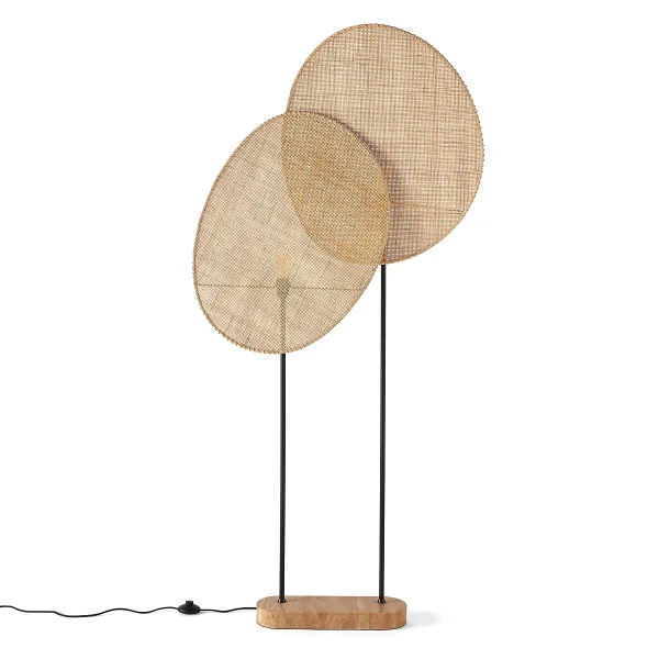 Am.pm Stehlampe Canopée, Rattan, Design By E. Gallina, Canopée