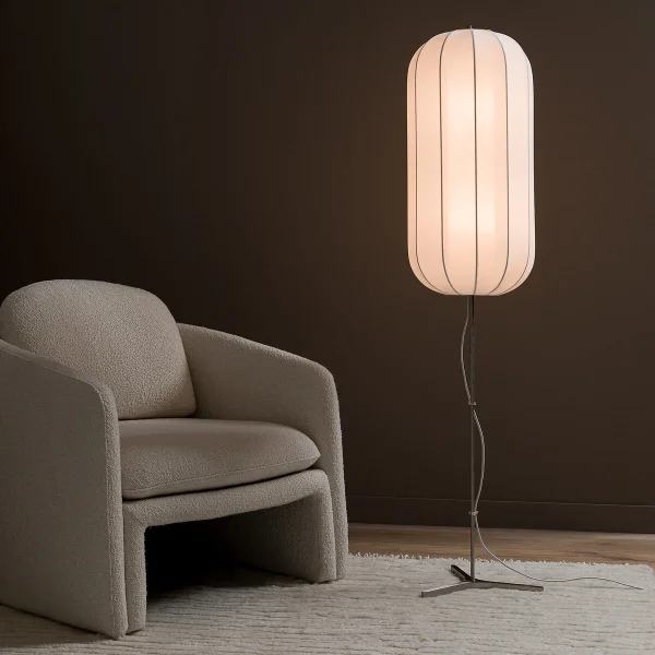 Am.pm Stehlampe Satchi Mit Textilschirm