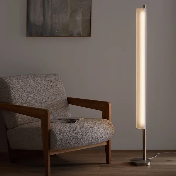Am.pm Stehlampe Strozzi, Sandgestrahltes Glas, Design Gallina