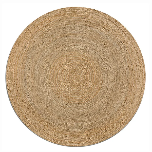 Am.pm Teppich Hempy, Jute, Handgeflochten, Rund Ø 300 Cm
