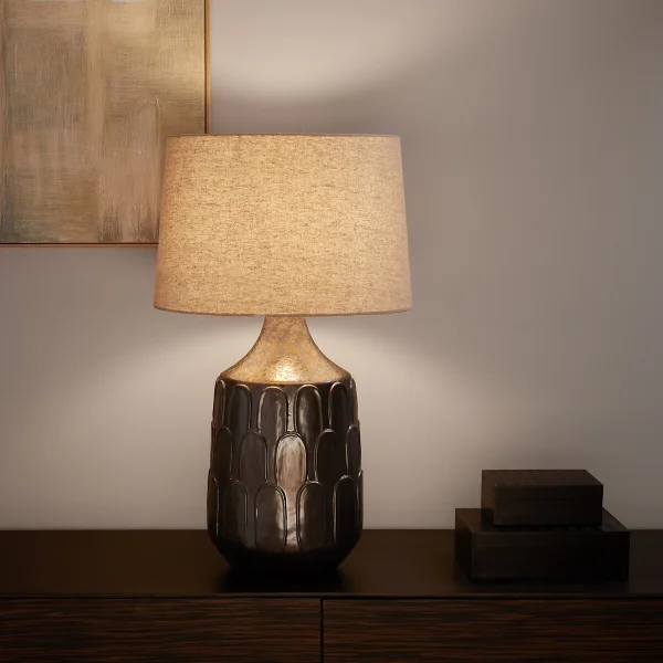 Am.pm Tischlampe Synn, Keramik Und Leinen