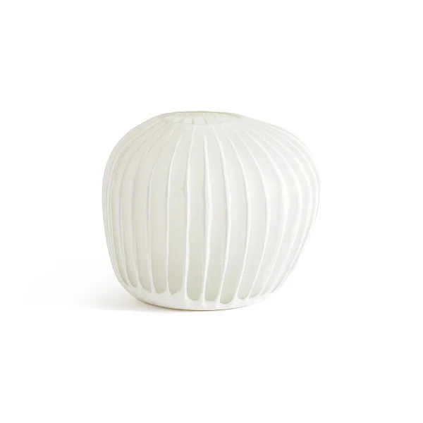 Am.pm Vase Corila, Frostglas Mit Rillenstruktur