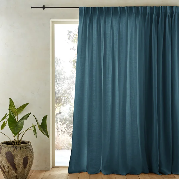 Am.pm Vorhang Aus Leinen Mit Baumwollfutter, Flämische Falten, Colin 260 x 420 cm