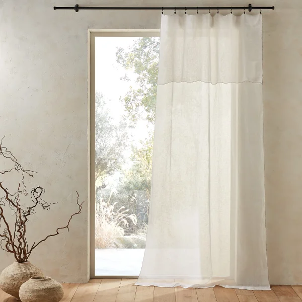 Am.pm Vorhang Noctuelle, Leinen-voile 140 x 350 cm