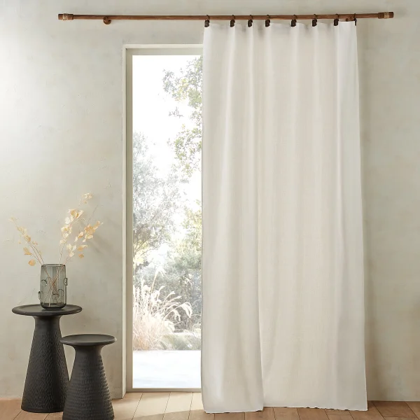 Am.pm Vorhang Private Aus Vorgewaschenem Leinen Mit Futter Und Ringen 140 x 220 cm
