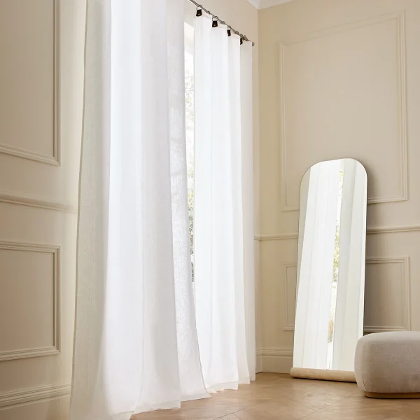 Am.pm Vorhang Private Aus Vorgewaschenem Leinen Mit Ringen 140 x 220 cm
