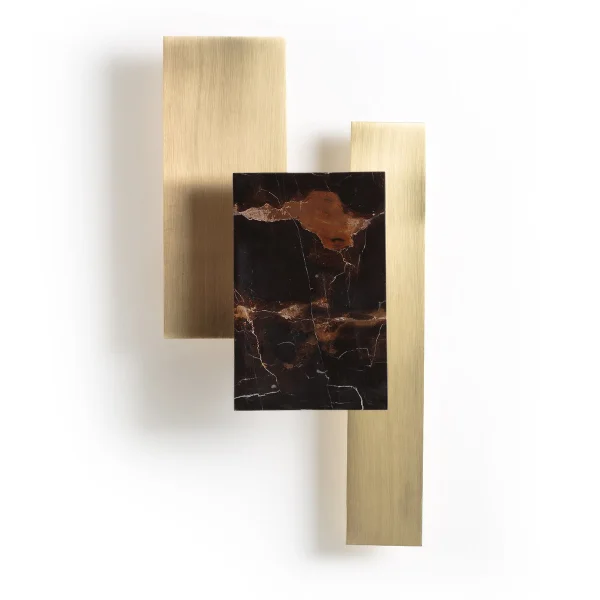 Am.pm Wandleuchte Portson, Marmor Und Messing