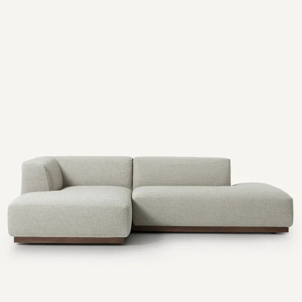 AM.PM Xl-ecksofa Jacopo Mit Ecke Links, Strukturgewebe Viskose/leinen