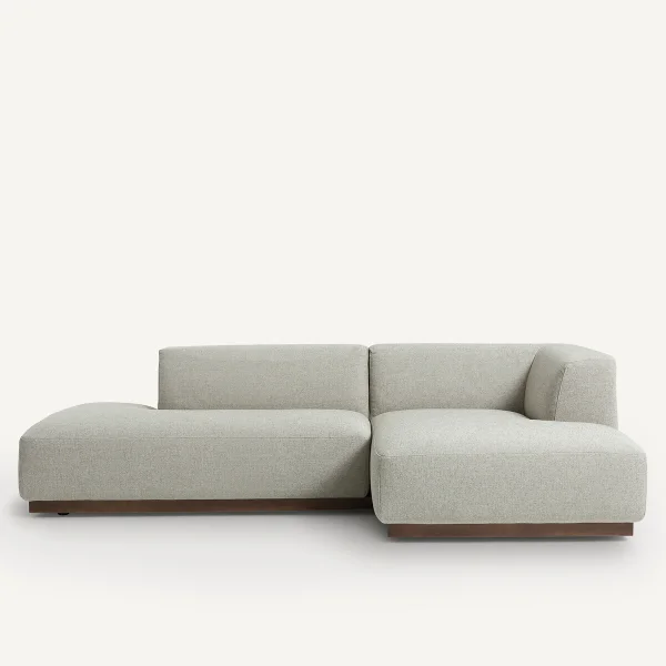 AM.PM Xl-ecksofa Jacopo Mit Ecke Rechts, Strukturgewebe Viskose/leinen