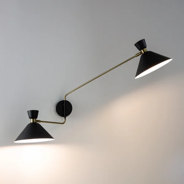 Am.pm Zweiflammige Wandleuchte Zoticus, Messing In Antik-optik