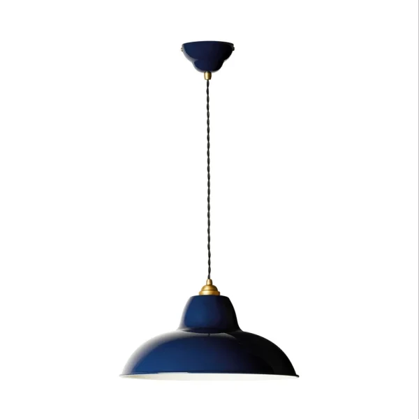 Anglepoise - Original 1227 Brass Midi Wide Hängelampe, blau