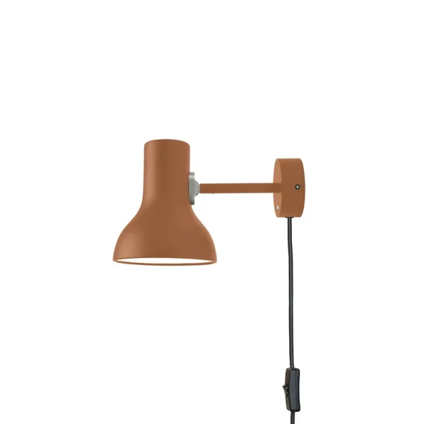 Anglepoise - Type 75 Mini Wandlampe mit Stecker, rostbraun