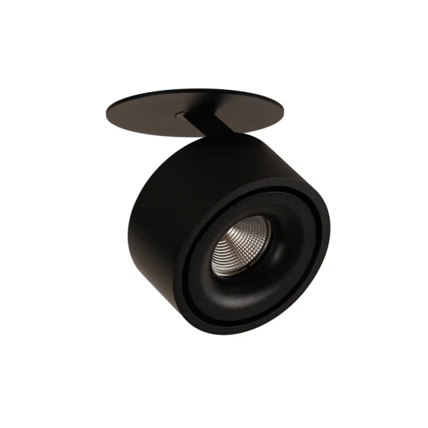 ANTIDARK - Braccio LED-Einbaulampe schwarz, Metall, Ø 10,2cm