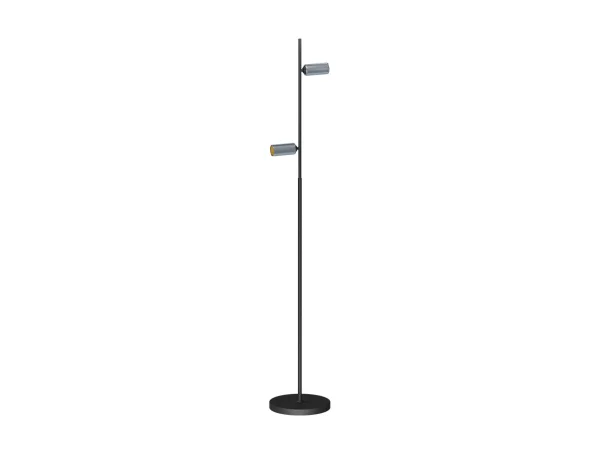 Antidark - Decor F2 LED Stehleuchte Double Dim. Schwarz/matt Alu