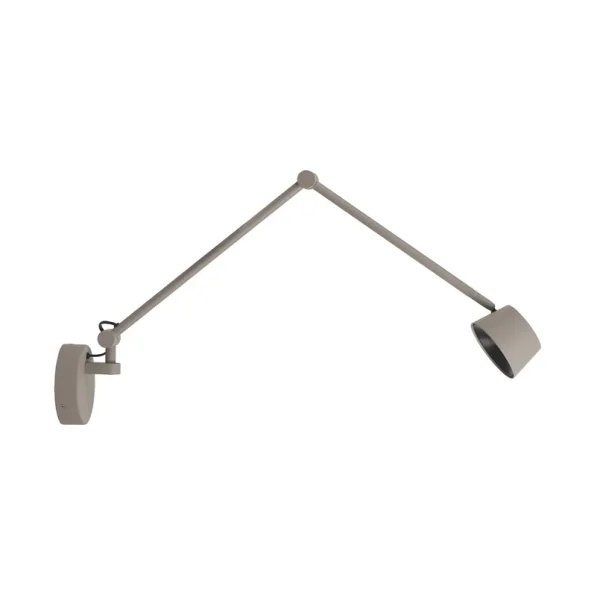 ANTIDARK - Direction LED-Wandlampe, grau matt, Ausladung 53cm