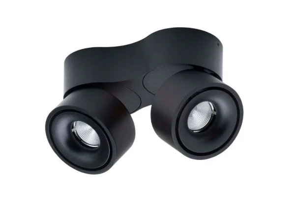 ANTIDARK - Easy Double W2100 LED-Deckenlampe, 2700K, schwarz