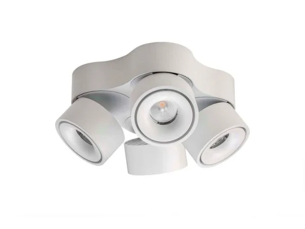 ANTIDARK - Easy Quattro W4100 LED-Deckenlampe, 4-flg., weiß