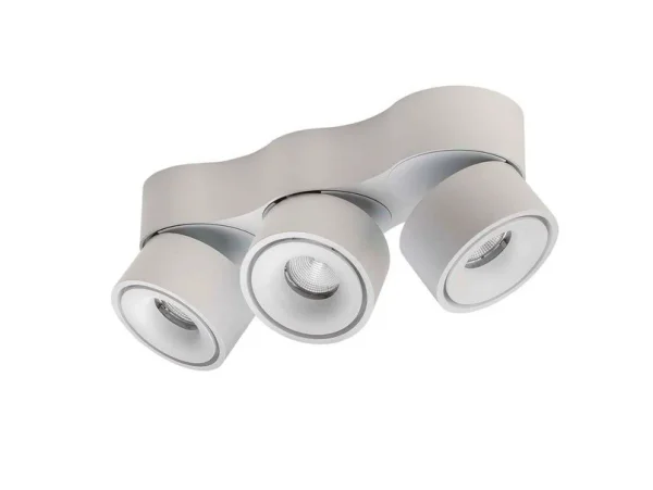 ANTIDARK - Easy Triple W3100 LED-Deckenlampe, 3-flg., weiß