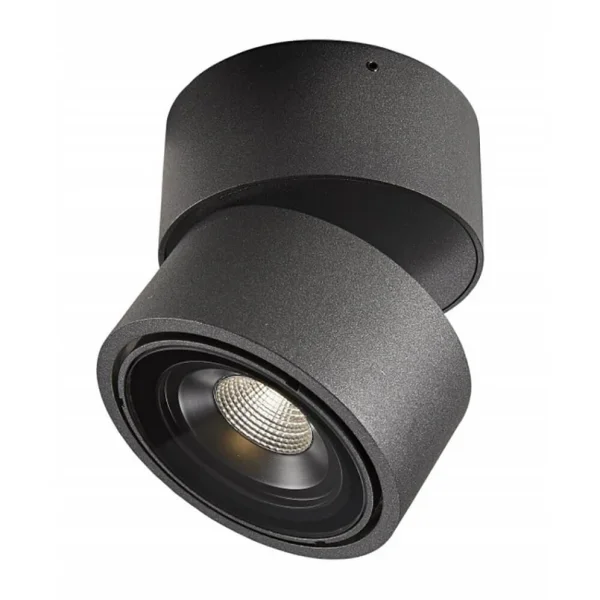 ANTIDARK - Easy W100 LED-Deckenspot, 1-flg., schwarz, IP54