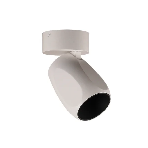 ANTIDARK - Facet W70 LED-Deckenleuchte, weiß, Metall, Ø 7cm