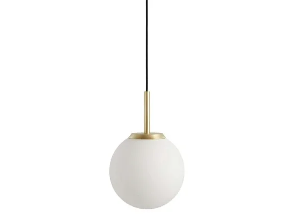 ANTIDARK - Palla P135 LED-Pendelleuchte, Opal/Messing, CCT