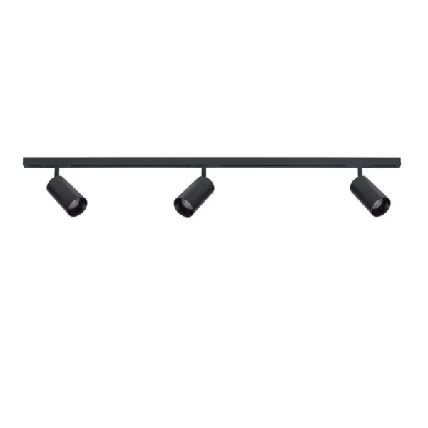 ANTIDARK - Schienensystem Designline, 3 Tube Spots, 1 m schwarz