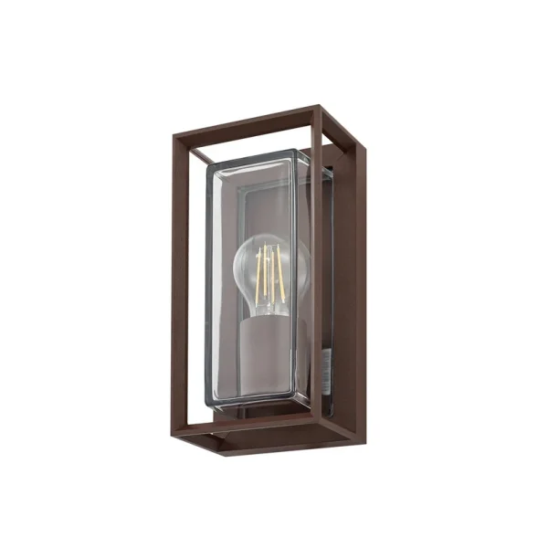Arcchio - Ismera Außenwandleuchte Höhe 25 cm rostfarben Glas IP65 E27