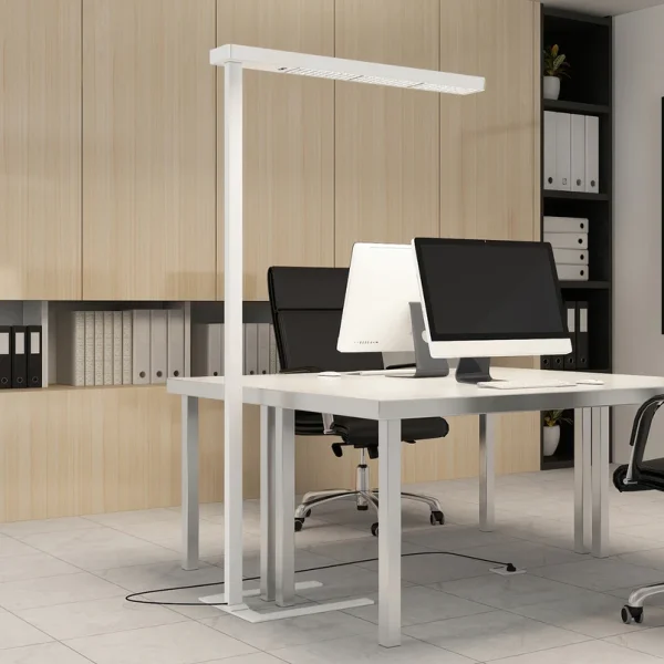 Arcchio -  LED-Bürostehlampe Susi, weiß, Sensor, Touchdimmer