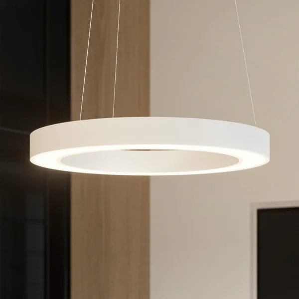 Arcchio -  Sharelyn LED-Pendelleuchte, Ø 80 cm, weiß, Ring, CCT