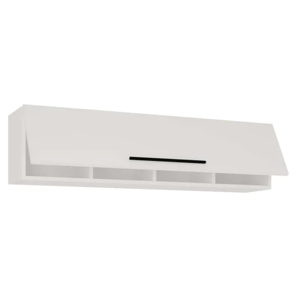 ArilaXL TV Tisch wandschrank 1 Klaptür weiß.