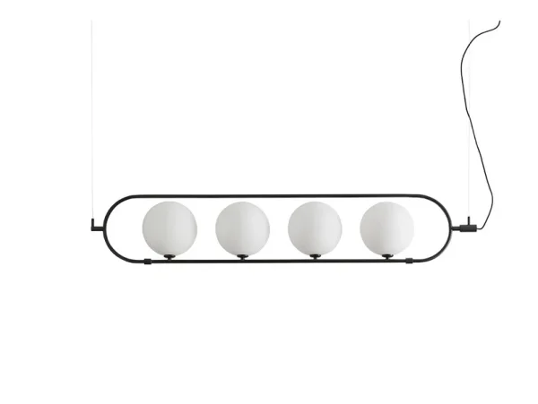 Aromas del Campo - Abbacus 4 Pendelleuchte, schwarz, 4-flg.