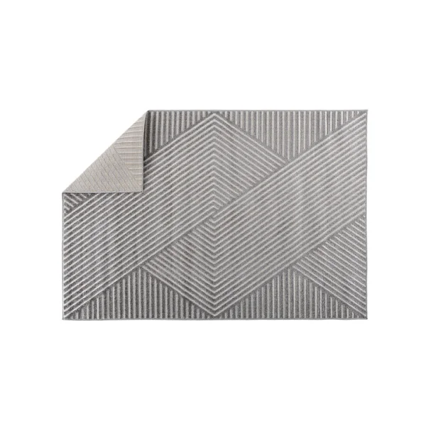 Aron Teppich 200x290 cm grau.