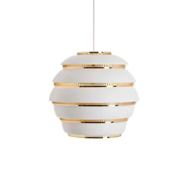 Artek - A331 Beehive Pendelleuchte White/Brass