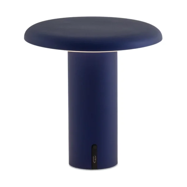 Artemide Takku tragbare Tischleuchte 19cm Anodized blue