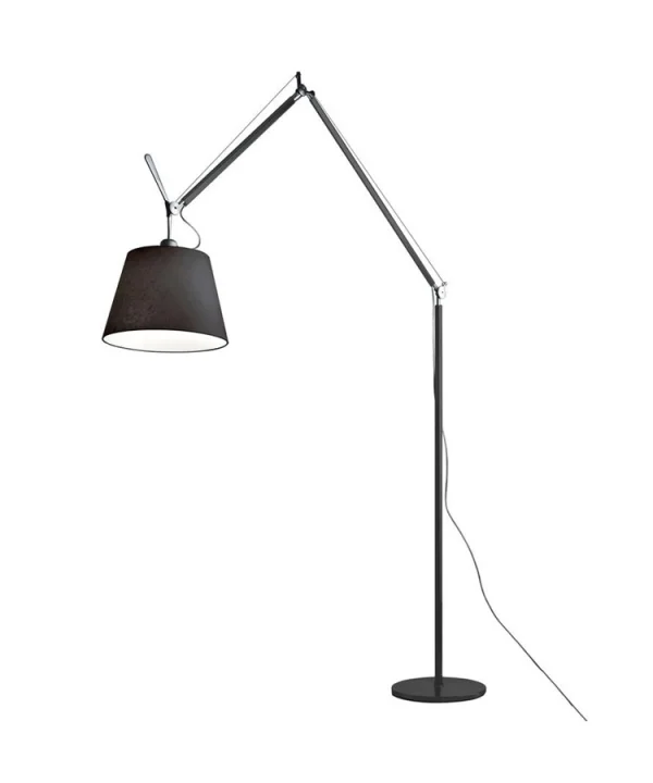 Artemide - Tolomeo Mega Stehleuchte m/Dimmer Ø320 Schwarz Satin/Schwarz