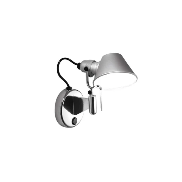Artemide - Tolomeo Micro Faretto Wandleuchte m/Schalter Dimmbar LED Alu