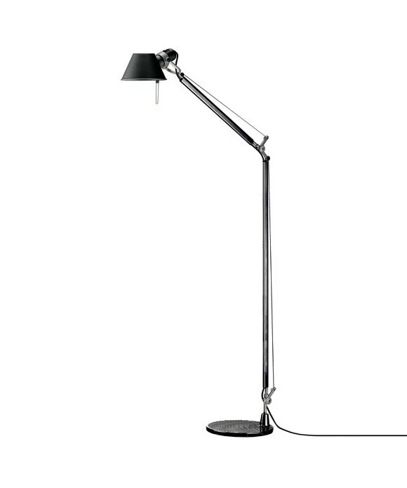 Artemide - Tolomeo Reading Stehleuchte Schwarz m/Schwarz Fuß