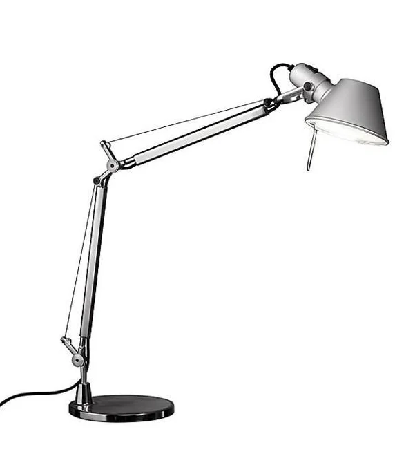 Artemide - Tolomeo Tischleuchte Matt Alu m/Alu Fuß