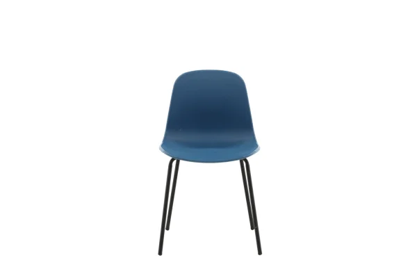 Artic Esszimmerstuhl blau, schwarz.