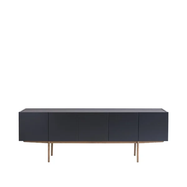 Asplund Luc Deluxe 200 Sideboard Char grey, Bein p4, Kalkstein