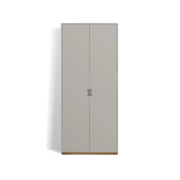 Asplund Snö F Hochschrank Light grey, eichensockel, 30 cm