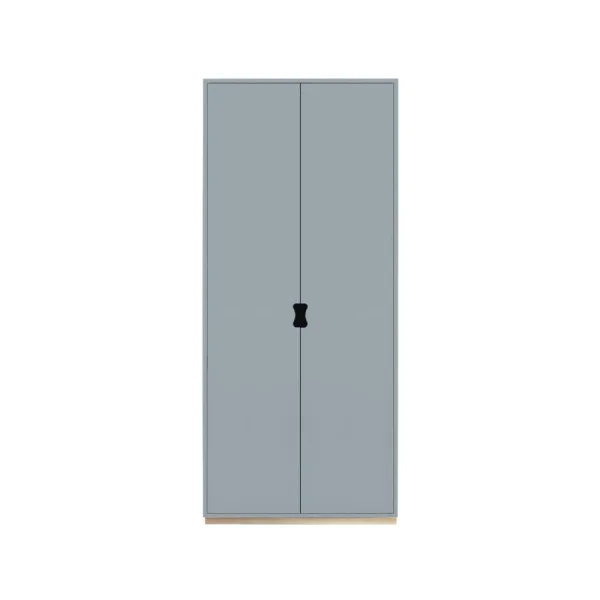 Asplund Snö F Hochschrank Nordic blue, birkensockel, 30 cm