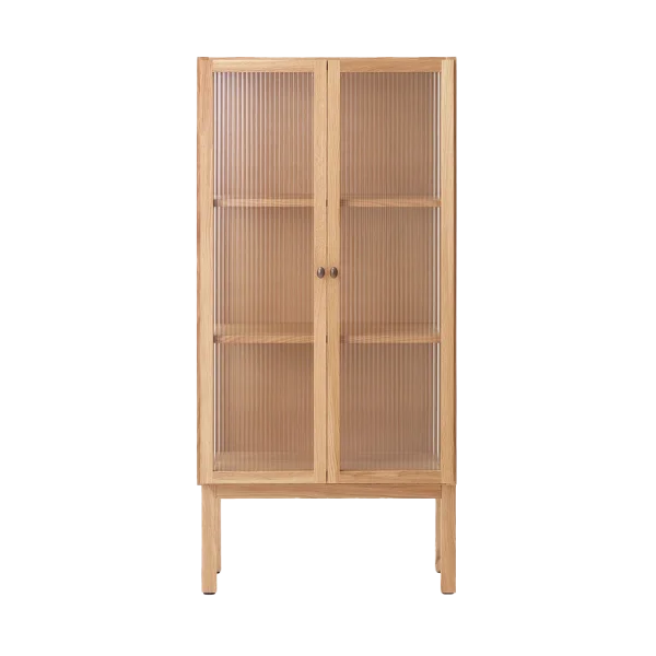Audo Copenhagen Curiosity Schrank mit Glastüren 143 cm Oak