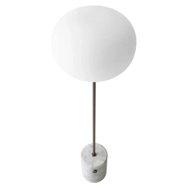 Audo Copenhagen - JWDA Stehleuchte Carrara-marmor, opalglas