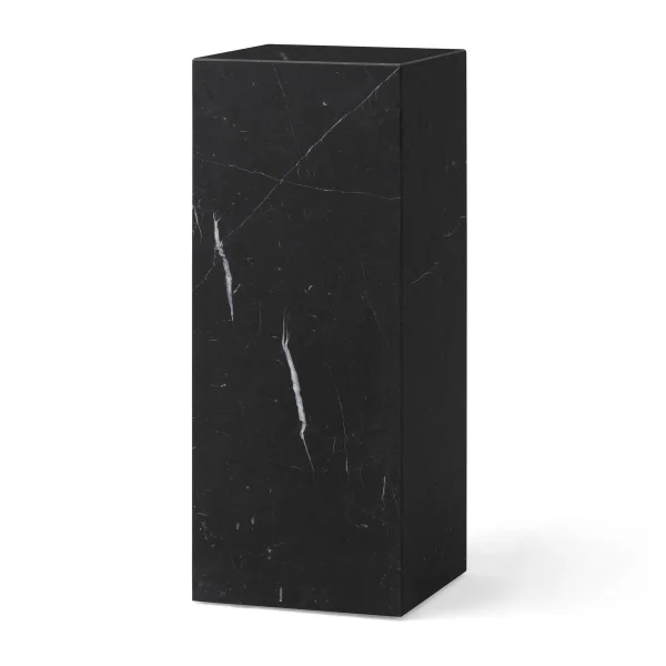 Audo Copenhagen Plinth Pedestal Blumentopfständer Nero Marquina