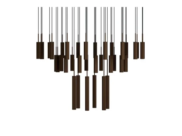 Audo Copenhagen - Tubulaire 38 Hängelampe 38-flg. Alu/bronze