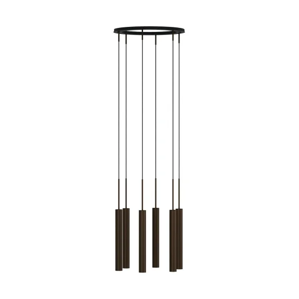 Audo Copenhagen Tubulaire Kronleuchter 6 Anodized bronzed