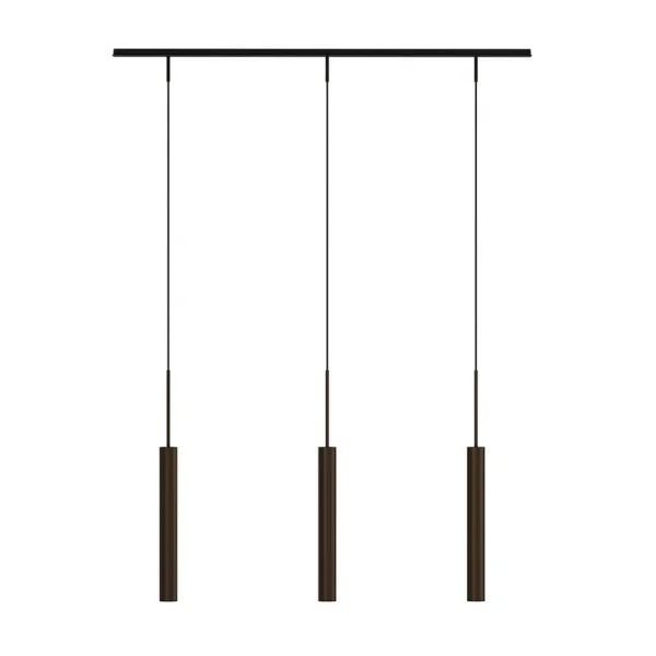 Audo Copenhagen - Tubulaire Rail Hängelampe 3-flg. bronze Alu,