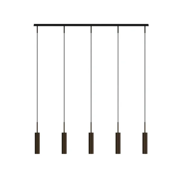 Audo Copenhagen - Tubulaire Rail Hängelampe 5-flg. bronze Alu,